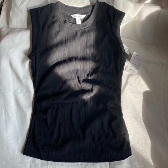 Black Cap Sleeve Textured Crew from Nine West Size XS - Picture 1 of 5